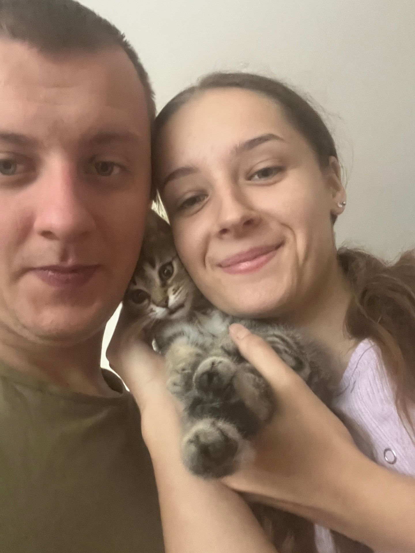 Dawid i Kinga z kotkiem